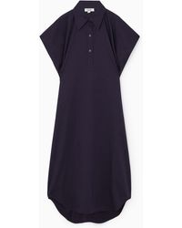 COS - Oversized Midi Shirt Dress - Lyst