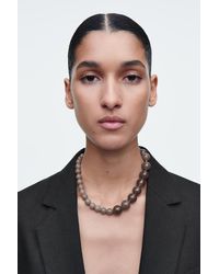 COS - Unregelmässige Halskette Mit Achat - Lyst