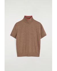 COS - Merino Wool Turtleneck Top - Lyst