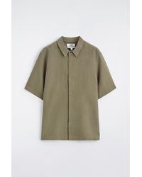 COS - Linen Short-Sleeved Shirt - Lyst