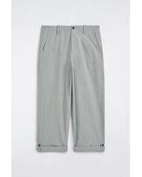 COS - Relaxed-Fit Straight-Leg Turn-Up Trousers - Lyst