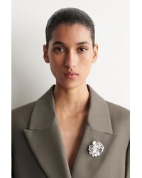 COS - Florale Brosche - Lyst
