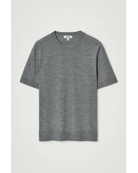 COS - Slim-Fit Merino Wool Knitted T-Shirt - Lyst