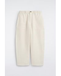 COS - Linen Relaxed-Fit Barrel-Leg Pants - Lyst