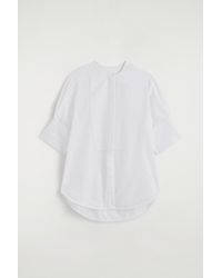 COS - Bib-Front Stripe-Jacquard Cotton Shirt - Lyst