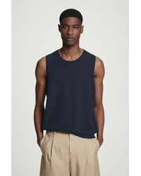 COS - Strukturiertes Tanktop Aus Baumwolle - Lyst
