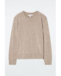 COS - Merino Wool Crew-neck Sweater - Lyst