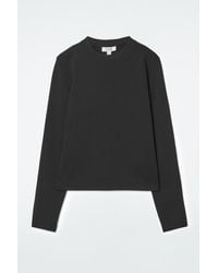 COS - Clean Cut Regular Long-sleeved T-shirt - Lyst