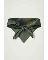 COS - Printed Silk Scarf - Lyst