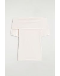 COS - Folded Off-The-Shoulder Top - Lyst
