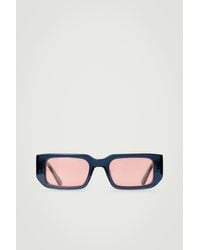 COS - Sonnenbrille Mit Eckigem Rahmen - Lyst