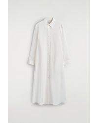 COS - Fluid Midi Shirt Dress - Lyst