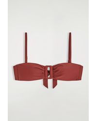 COS - Gathered Bandeau Bikini Top - Lyst