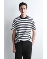 COS - T-Shirt Aus Baumwolle Mit Rundhalsausschnitt - Lyst