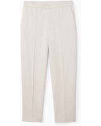 COS - Pintucked Pull-on Jersey Pants - Lyst