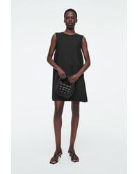 COS - A-linien-minikleid Aus Scuba - Lyst
