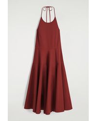 COS - Pima Cotton Halterneck Dress - Lyst
