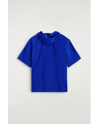 COS - Draped Scarf-Detail Top - Lyst