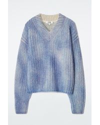 COS - Pullover Aus Mohair Mit Sprayfarben-Design - Lyst