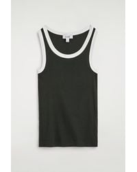 COS - Ribbed Cotton Tank Top - Lyst