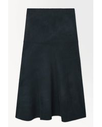 COS - The Wool-blend Midi Skirt - Lyst
