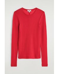 COS - Slim Merino Wool Top - Lyst