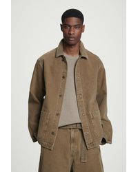 COS - Lockere Utility-Hemdjacke Aus Denim - Lyst