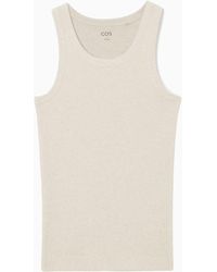 COS - Ribbed Tank Top - Lyst