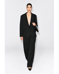 COS - Einreihiger Blazer Aus Twill - Lyst