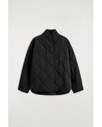 COS - Shawl-Collar Quilted Jacket - Lyst
