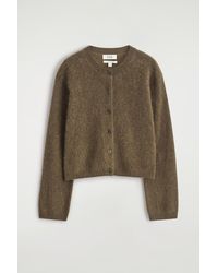 COS - Pure Brushed-cashmere Cardigan - Lyst