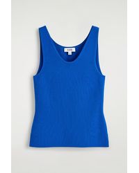 COS - Knitted Scoop-Neck Tank Top - Lyst