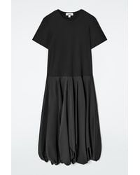 COS - Balloon-Hem T-Shirt Dress - Lyst