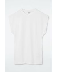 COS - Waisted Cap-sleeve T-shirt - Lyst