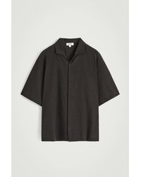 COS - Crinkled-Cotton Shirt - Lyst