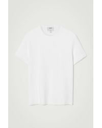COS - Slim Ribbed T-shirt - Lyst