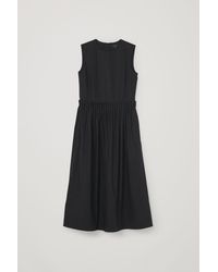 cos long black dress