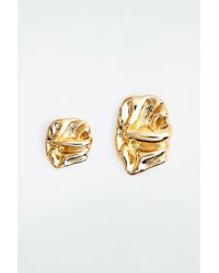 COS - Small Scrunched Mismatched Earrings - Lyst