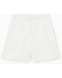 COS - Gathered Drawstring Shorts - Lyst