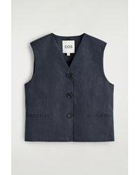 COS - Linen Vest - Lyst