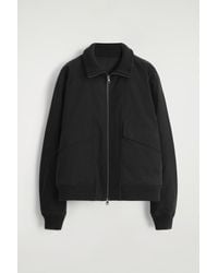 COS - Padded Cotton Flight Jacket - Lyst