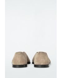 COS - Suede Ballet Flats - Lyst
