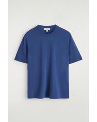COS - Slim Knitted Silk T-Shirt - Lyst