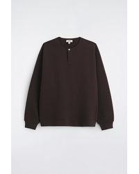 COS - Relaxed Scuba Henley Top - Lyst