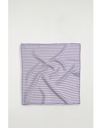 COS - Striped Silk Scarf - Lyst