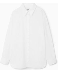 COS - Batwing-sleeve Twill Shirt - Lyst