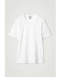 COS - Interlock Cotton Crew-Neck T-Shirt - Lyst