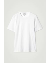 COS - Interlock Cotton Crew-Neck T-Shirt - Lyst
