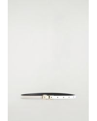 COS - Reversible Slim Leather Belt - Lyst