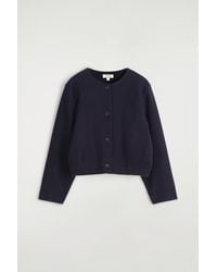 COS - Boiled Merino Wool Cardigan - Lyst
